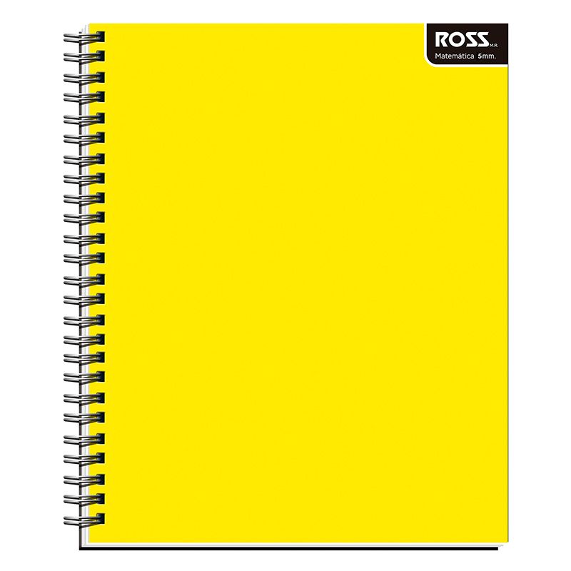 Cuaderno Universitario Liso 100HJ 5mm / Amarillo - Ross