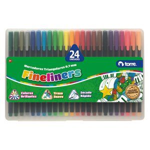 Set Fineliner 24 Colores - Torre