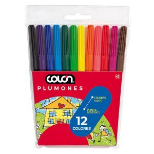 Plumones Dibujo 12 colores - Colón