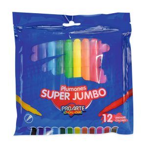 Plumón Super Jumbo 12 Colores - Proarte