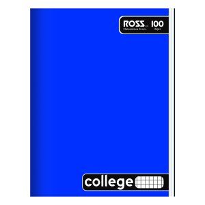 Cuaderno Ross Colegge Liso 100HJ 5mm Azul - Ross