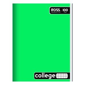 Cuaderno Ross Colegge Liso 100HJ 5mm / Verde - Ross