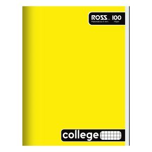 Cuaderno Ross Colegge Liso 100HJ 5mm Amarillo - Ross