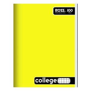 Cuaderno Ross Colegge Liso 100HJ 7mm Amarillo - Ross