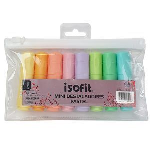 Set 8 Mini Destacadores Pasteles - Isofit