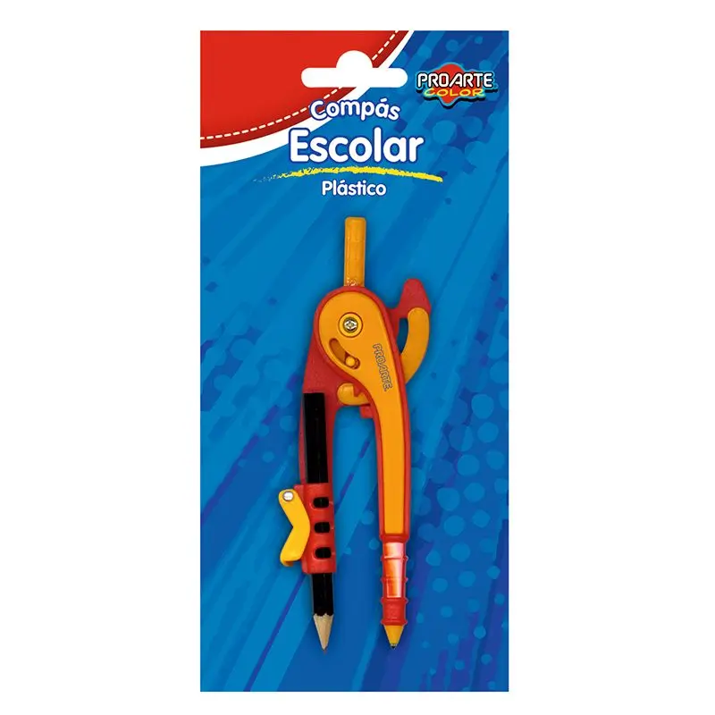 Blíster Compás Plástico c Punta de Seguridad - Proarte