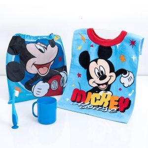 Set Escolar Toalla + Vaso + Cepillo de Dientes / Mickey Heart - Mashini