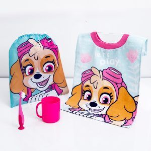 Set Escolar Toalla + Vaso + Cepillo de Dientes / Paw Patrol Niña Play - Mashini