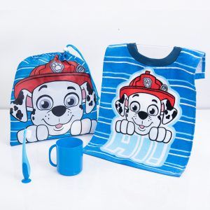 Set Escolar Toalla + Vaso + Cepillo de Dientes / Paw Patrol Niño Hi - Mashini