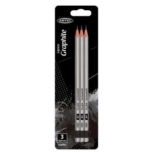 Set 3 Lápices Grafito 2B - 4B - 6B - Artel