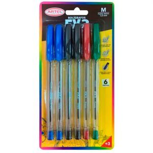 Set 6 Bolígrafo FX 1.0mm  - Artel