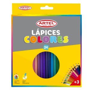 Estuche 24 lápices de colores Largos - Artel