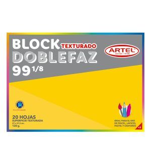 Block de Dibujo Medium 99 1/8 20 Hojas Doble Faz - Artel