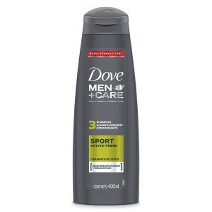 Shampoo Sports Activ+Fresh 3 en 1, 400ml - Dove