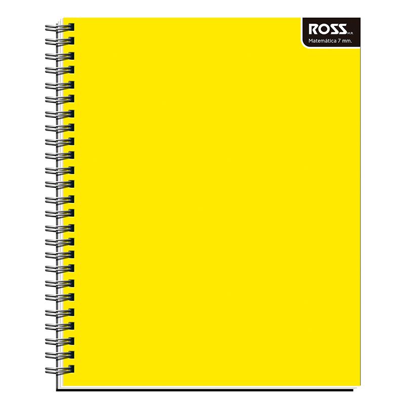 Cuaderno Universitario Liso 100HJ 7mm Amarillo - Ross