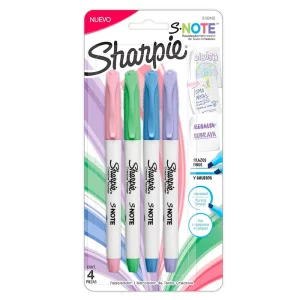 Destacadores snote 4 Colores Pastel - Sharpie