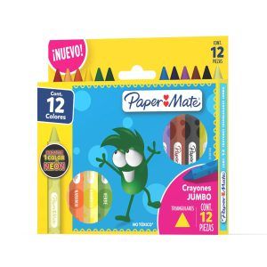 12 Crayones Triangulares - Paper Mate