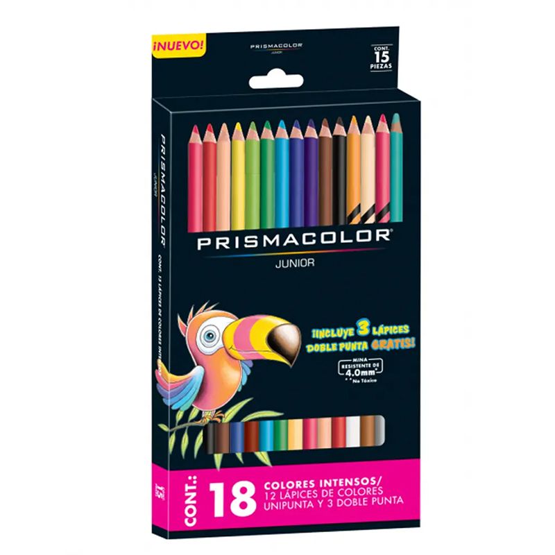 Lápices 15 Colores + 3 lápices Doble Punta - Prismacolor