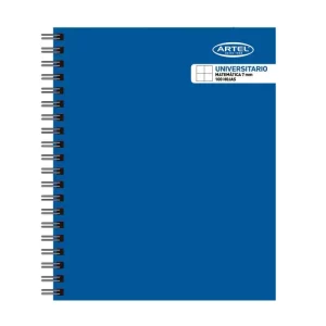 Cuaderno Universitario Liso 100 Hojas 7mm / Azul - Artel