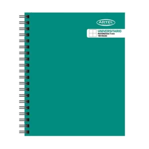 Cuaderno Universitario Liso 100 Hojas 7mm / Verde - Artel