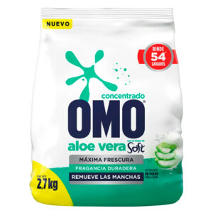 Detergente Matic Polvo Soft Aloe Vera Bolsa 2.7Kg - Omo