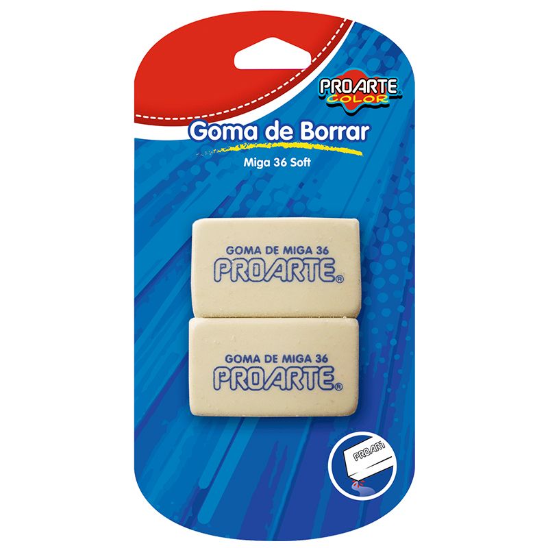 Goma de Borrar Miga 2 unid 36 Soft - Proarte