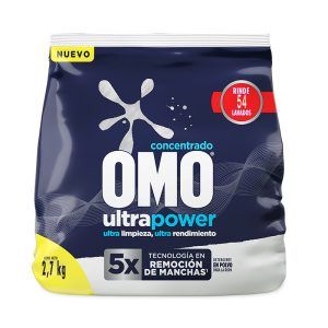 Detergente Matic en Polvo UltraPower Bolsa 2.7kg - Omo