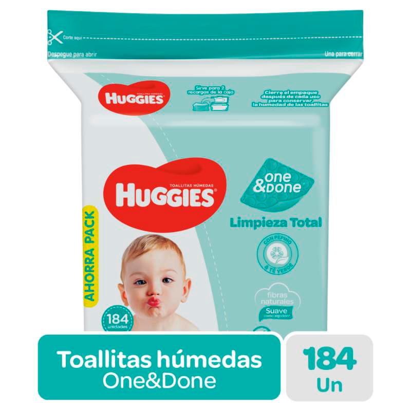 Toallas Húmedas One & Done 184 und. - Huggies