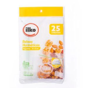 Bolsa Hermética Mediana 16x8 cm 25Un - Ilko