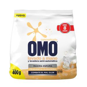 Detergente Lavado a Mano Polvo Bolsa 400g - Omo