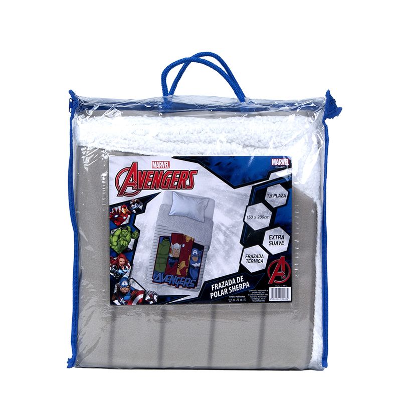 Frazada Polar Sherpa 1.5 Plazas / Avengers Team - Mashini - Imagen 3