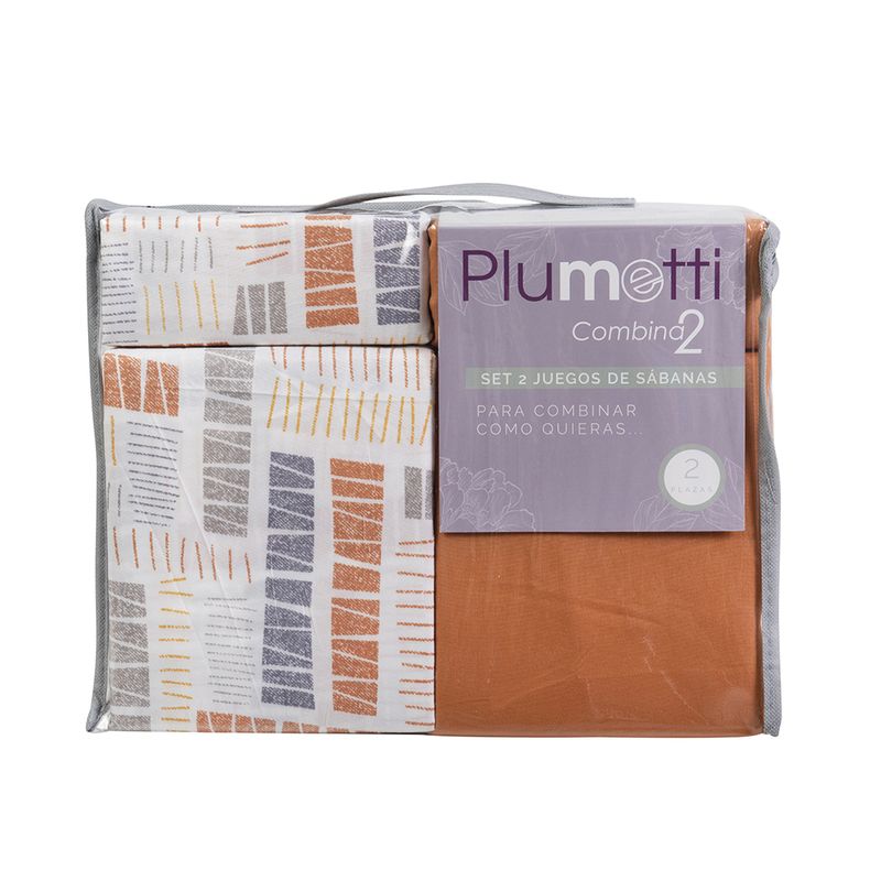 Set 2 Sábanas 1.5 Plazas Plumetti / Argel - Mashinni - Imagen 5
