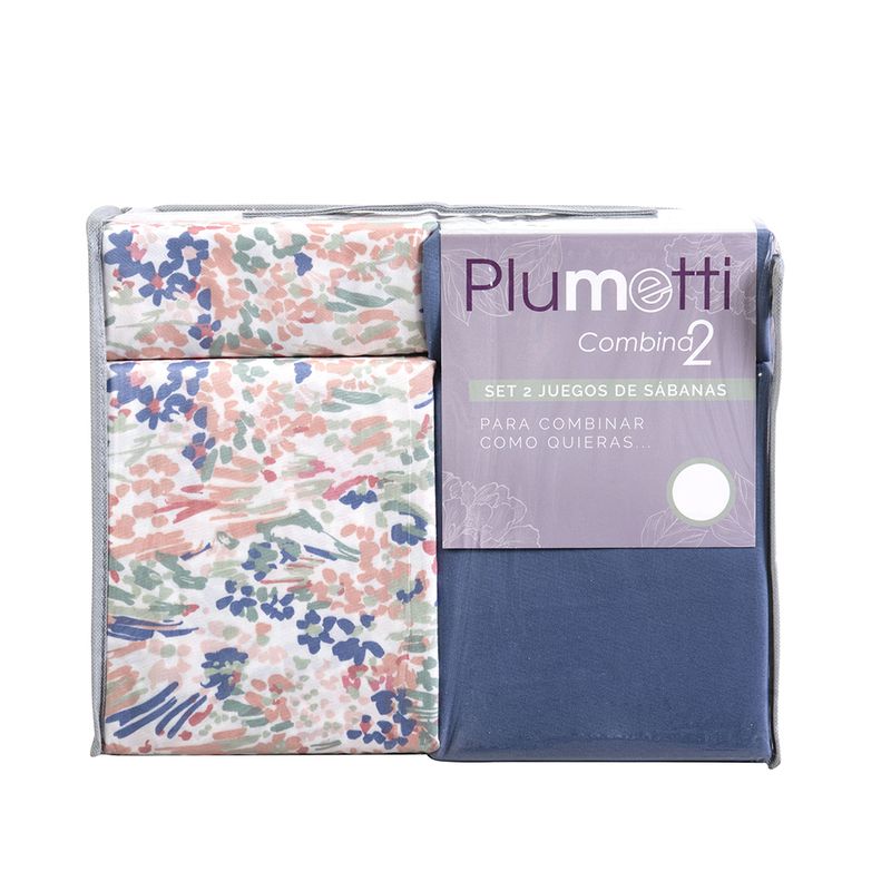 Set 2 Sábanas 1.5 Plazas Plumetti / Rabat - Mashinni - Imagen 5