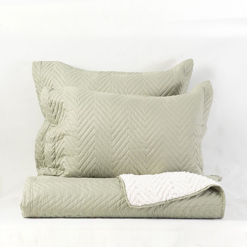 Mashini Quilt MF Sherpa Super King Verde - Imagen 2