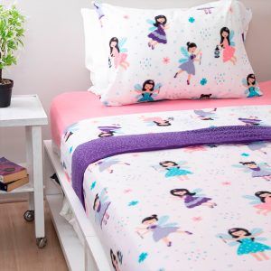 Sábanas Polar Kids 1.5 Plazas / Hadas - Doral