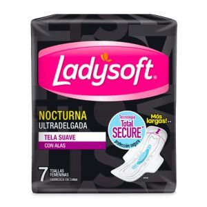 Toallas Higiénicas Nocturnas Tela Suave 7 und - Ladysoft