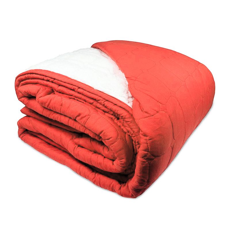 Quilt Sherpa Da Vinci Liso 2 Plazas / Coral - Doral - Imagen 2