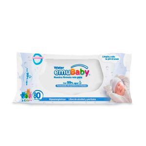 Toallas Húmedas Water 80 und - Emu Wipes