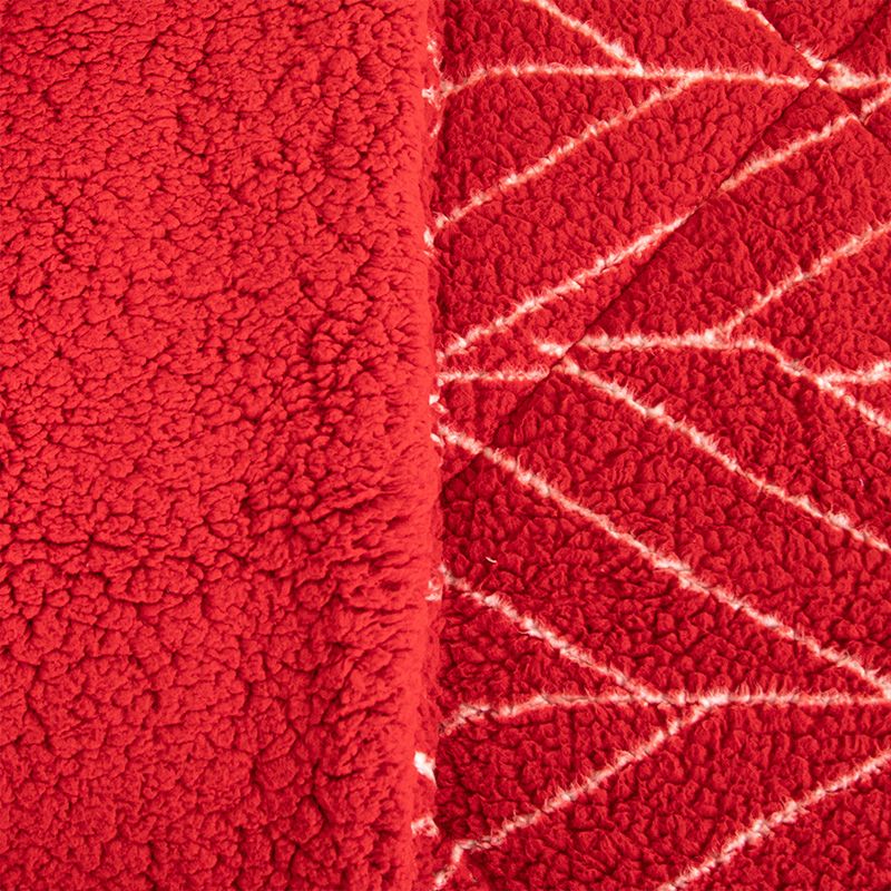 Cubrecama Chiporro Estampado 2.5 Plazas / Zig Zag Rojo Blanco - Doral - Imagen 2