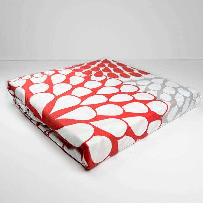 Sábanas Micro Piel Durazno 1.5 plazas / Mándalas Gris Terracota - Doral