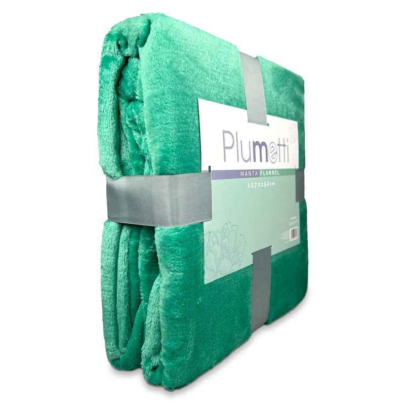 Manta Flannel / Verde - Plumetti - Imagen 2