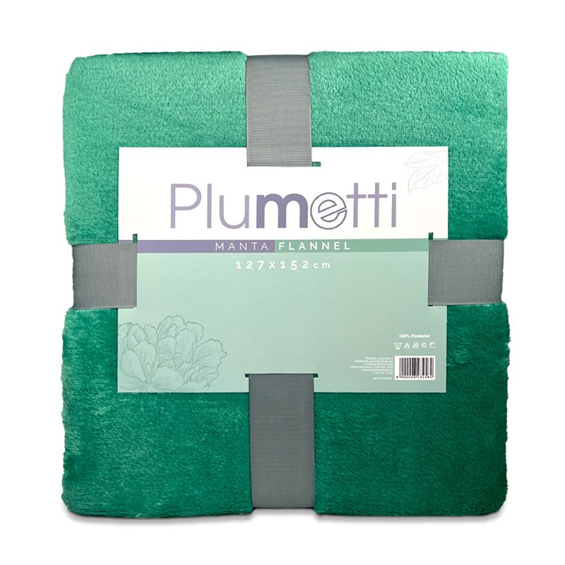 Manta Flannel / Verde - Plumetti