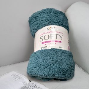 Manta Softy Lisa / Azul Piedra - Doral