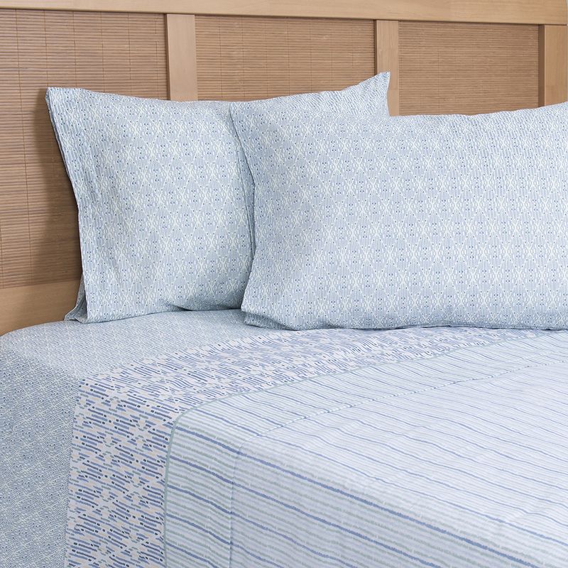 Juego de Sábanas Estampada 144 Hilos 2.5 Plazas / Sabina - Mashini