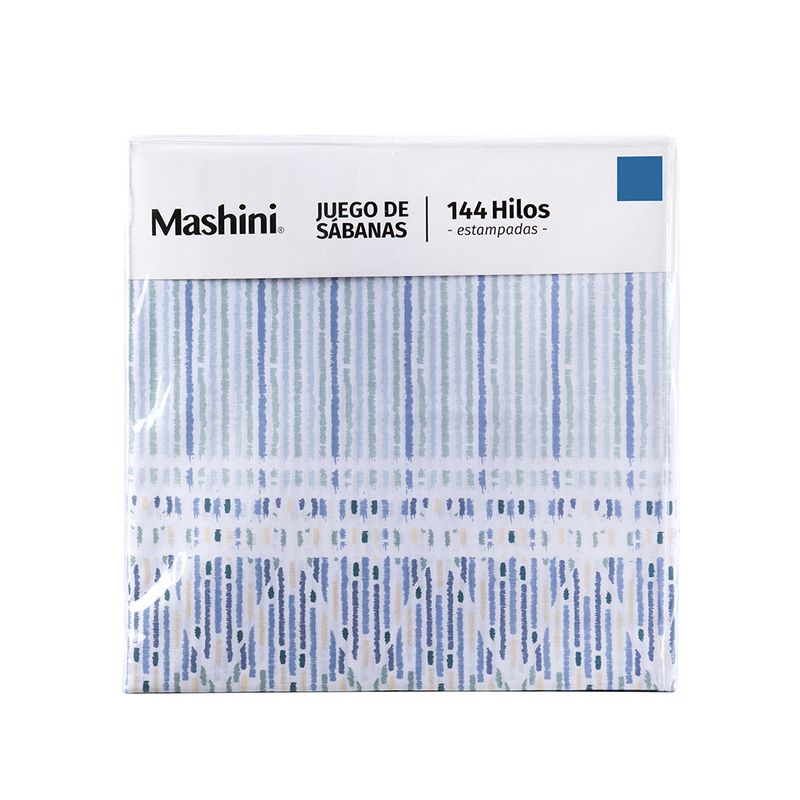 Juego de Sábanas Estampada 144 Hilos 2.5 Plazas / Sabina - Mashini - Imagen 4