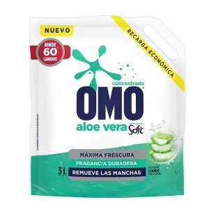 Detergente Liquido Multiaccion Soft Aloe Vera 3Lts - Omo