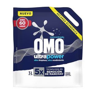 Detergente Líquido UltraPower DoyPack 3Lts - Omo