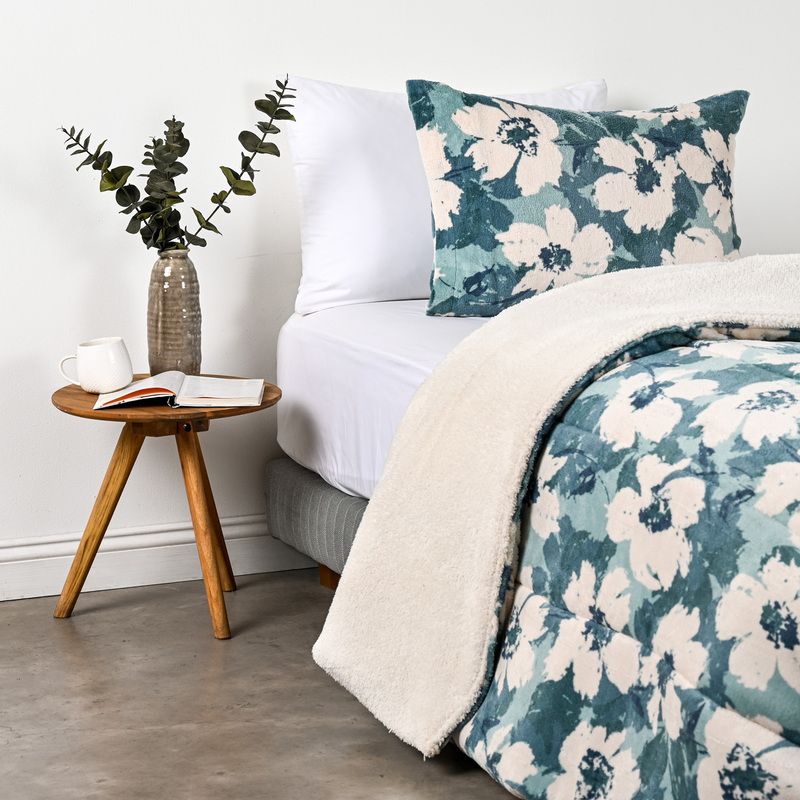 Plumón Coral Sherpa Estampado 1.5 Plazas / Malise - American Family - Imagen 2