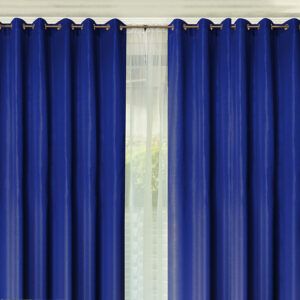 Cortina Rústico Tabatha Combo 8 Piezas / Azul Petroleo - Doral