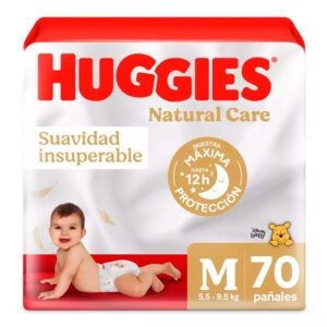Pañal Natural Care M 70 Und - Huggies